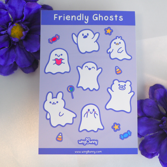 Friendly Ghosts Sticker Sheet