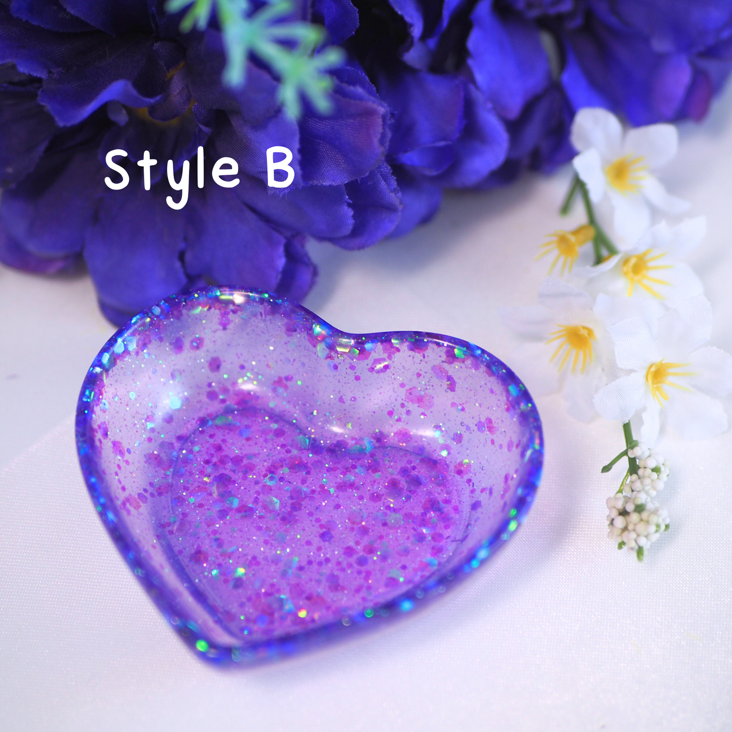 I Purple You - Resin Heart Trinket Trays