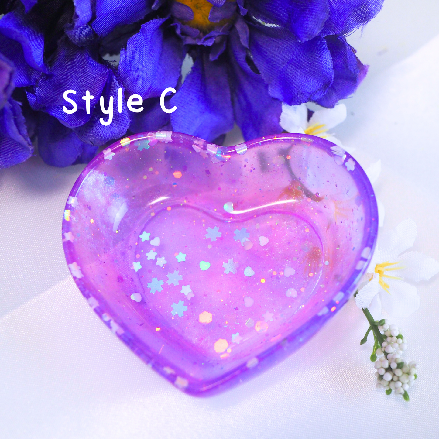 I Purple You - Resin Heart Trinket Trays