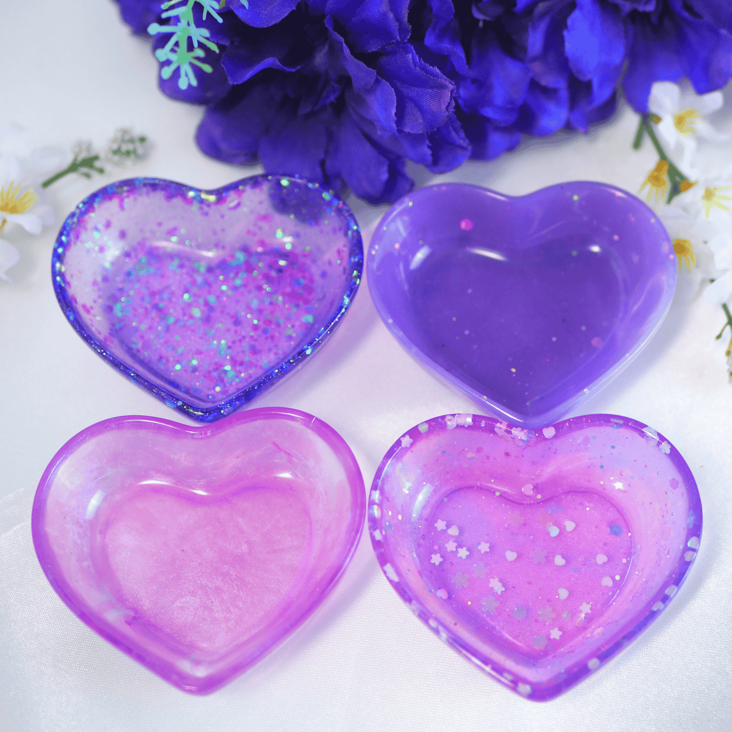 I Purple You - Resin Heart Trinket Trays