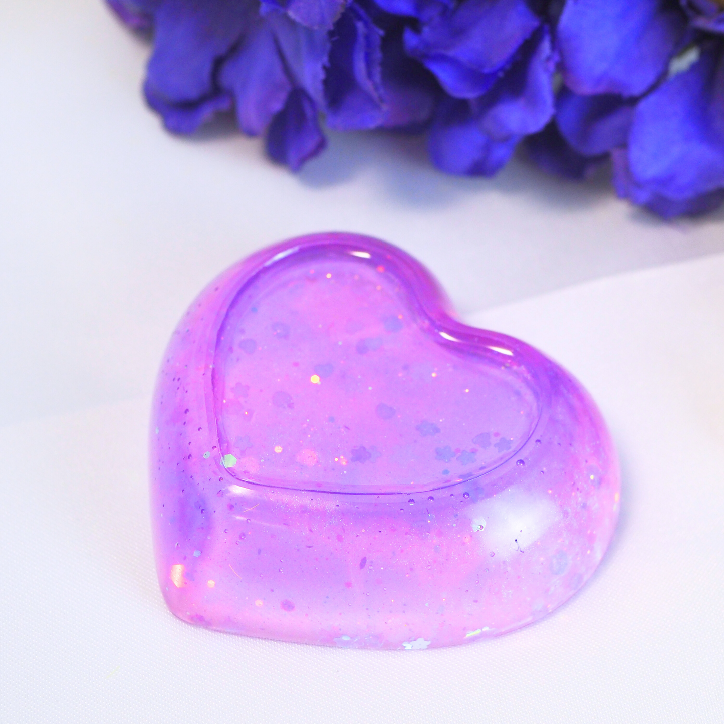 I Purple You - Resin Heart Trinket Trays