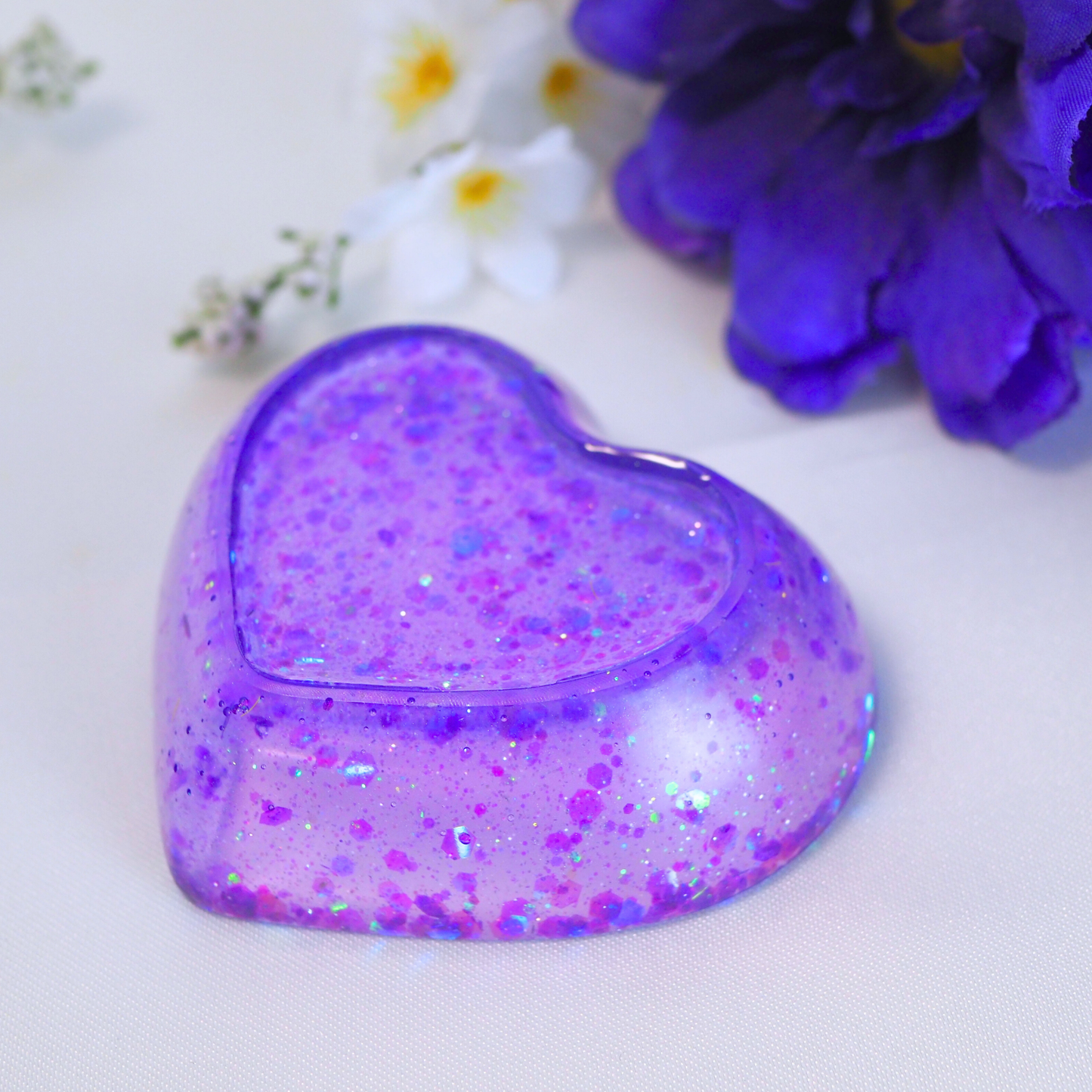 I Purple You - Resin Heart Trinket Trays