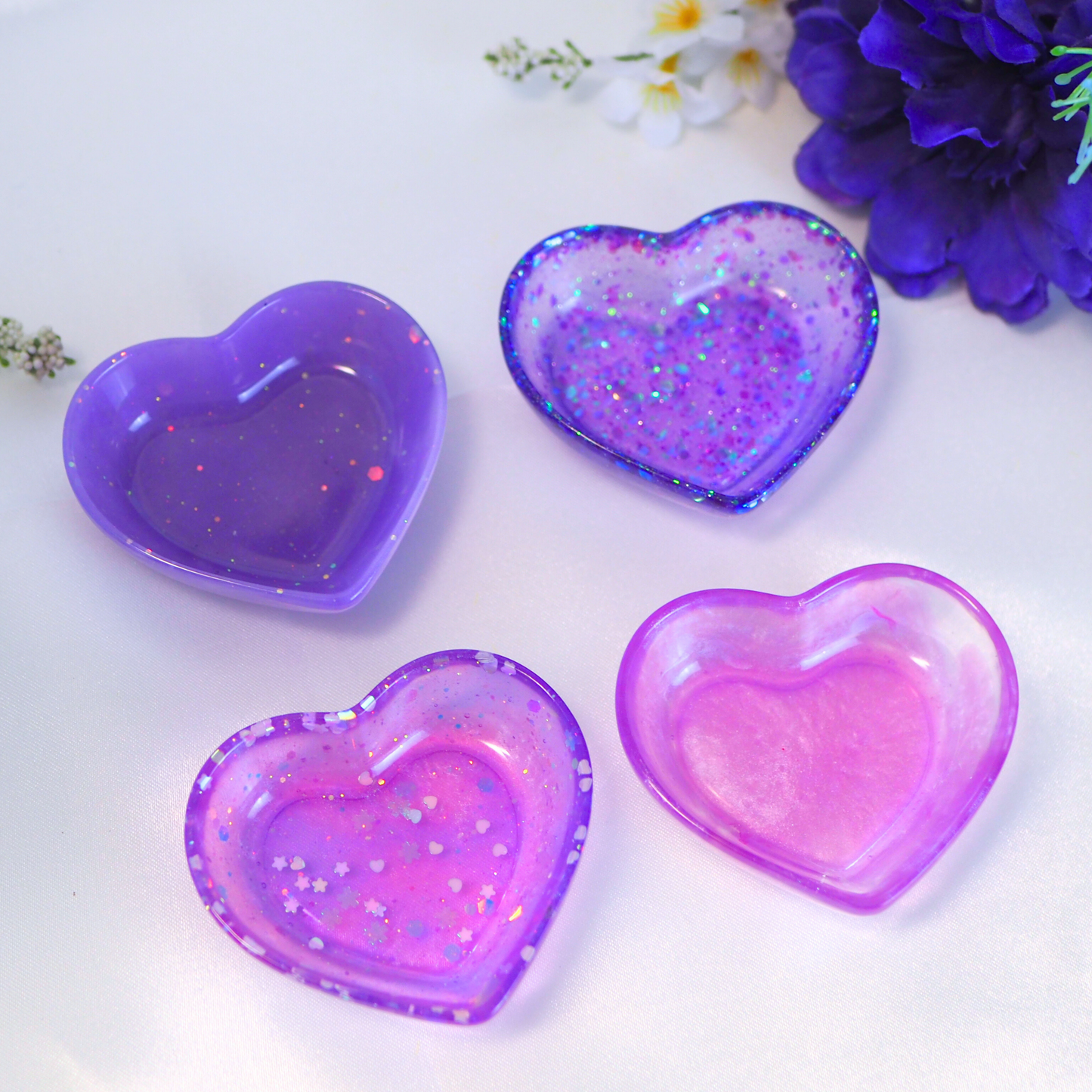 I Purple You - Resin Heart Trinket Trays