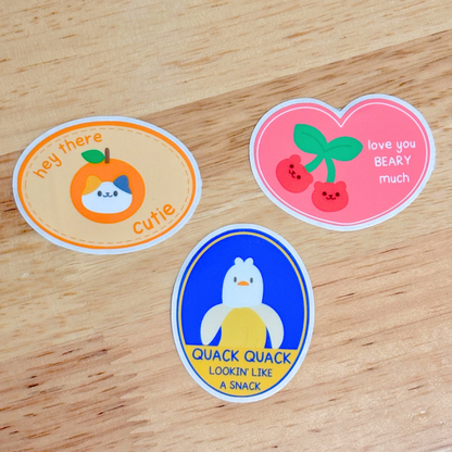 Fruity Animal Stickers