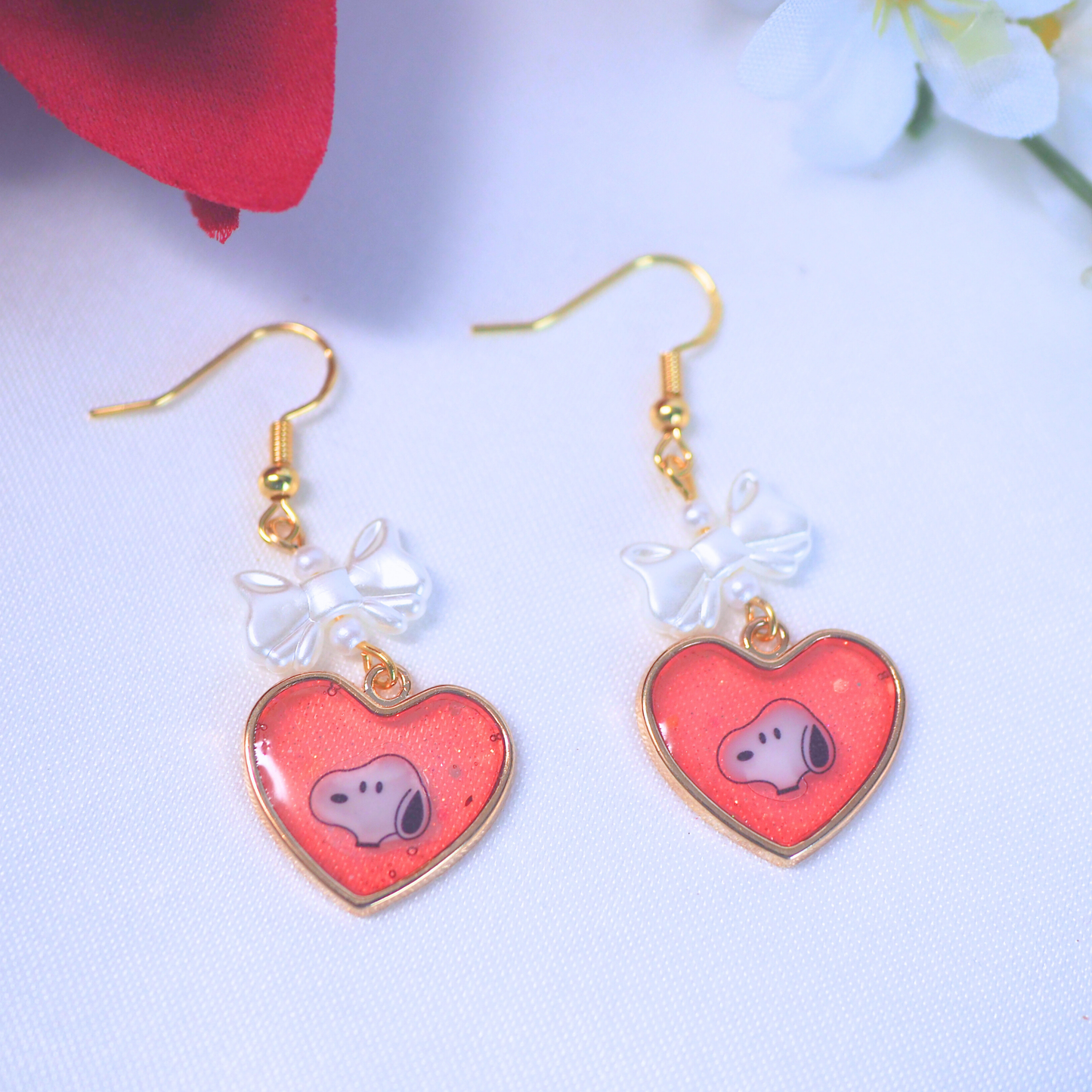 Lovely Beagle Resin Earrings