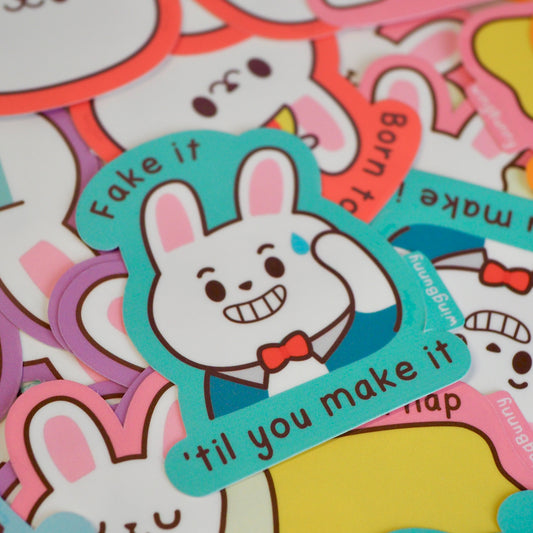 Fake It - Lazy Bun Stickers