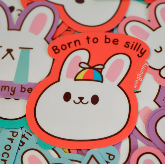 Born to be Silly - Lazy Bun Stickers