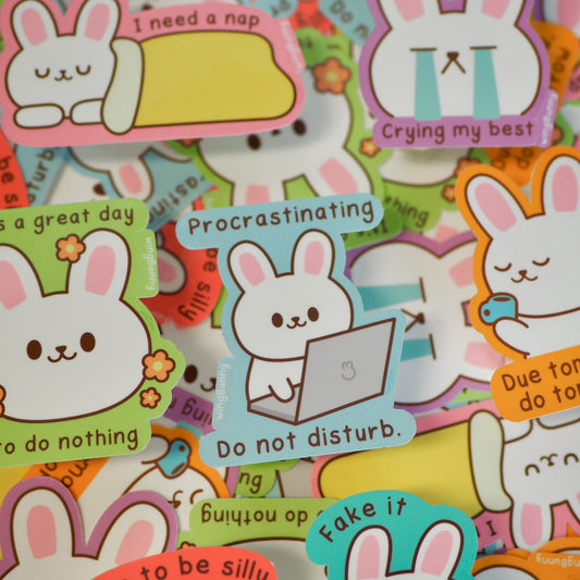 Lazy Bun Stickers